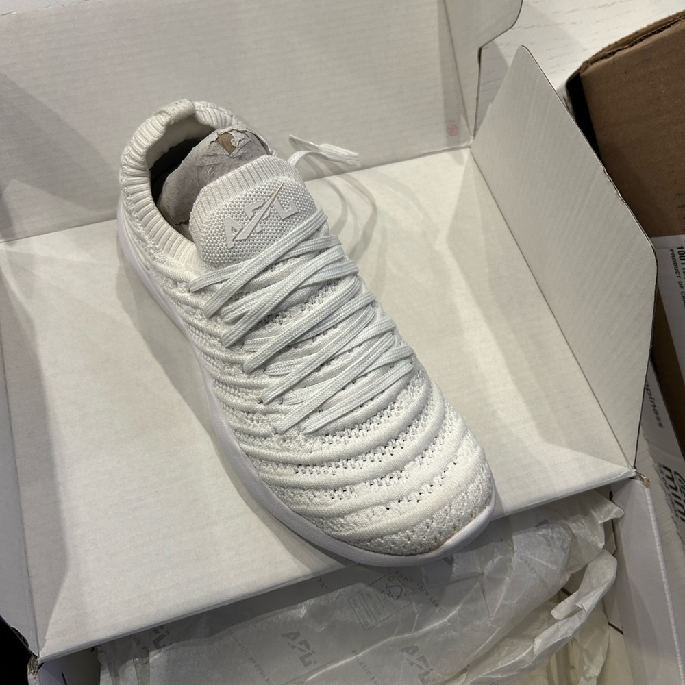 APL White Knit Sneakers